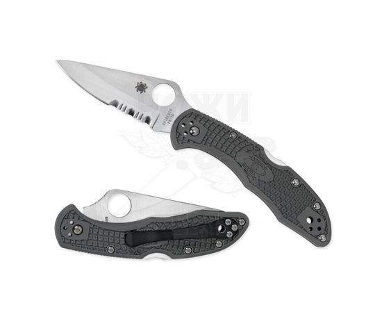 Складной нож Spyderco Delica 11PSFG c клинком из стали VG-10, рукоять FRN