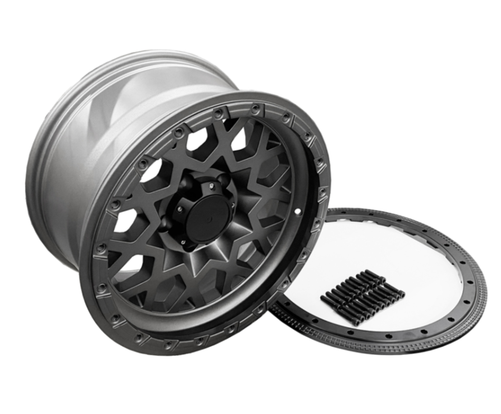 Диск литой с бедлоком Black Rhino 17x9, 5x127, ET-12, D71.56