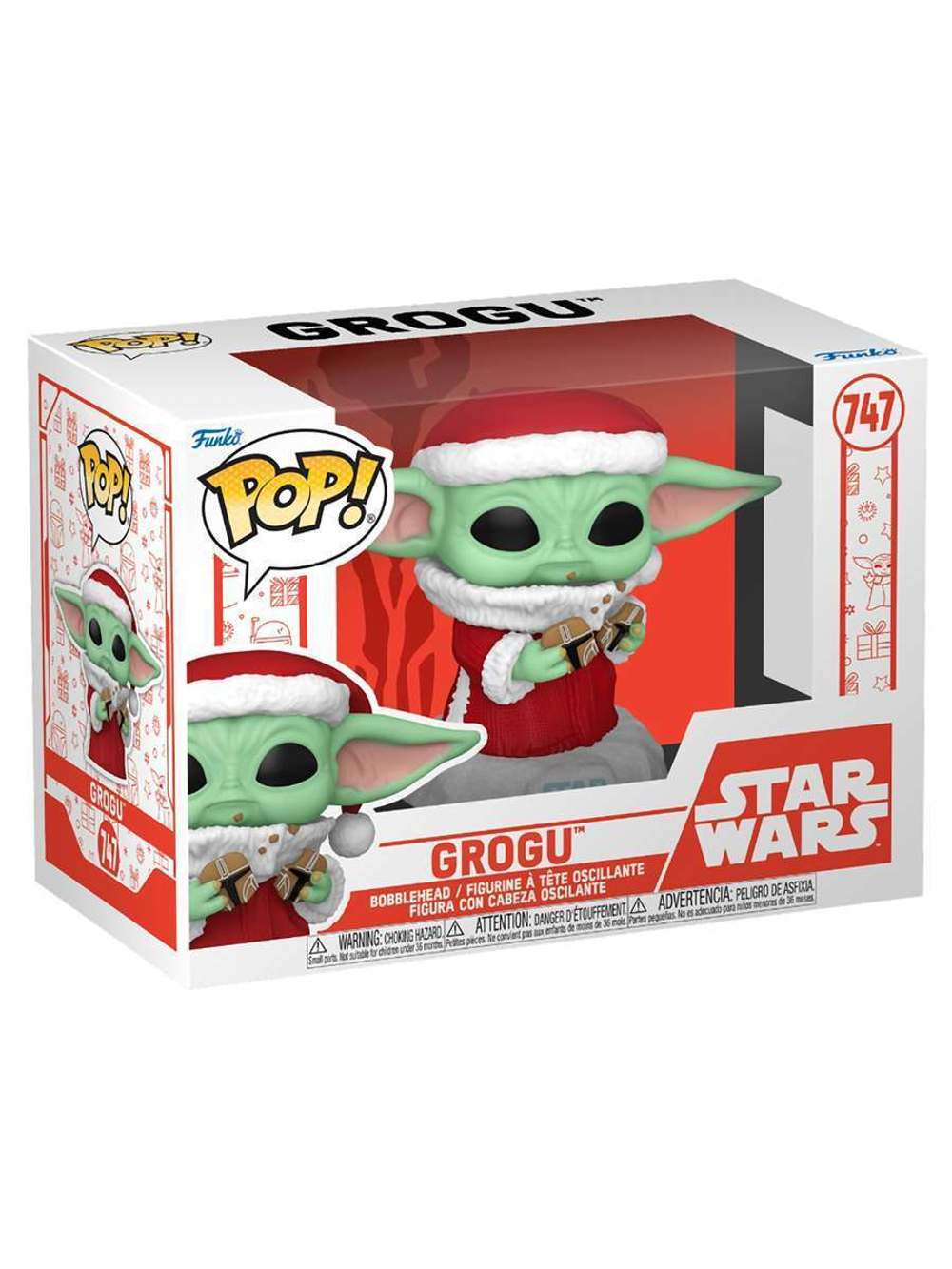Фигурка Funko POP! Bobble Star Wars Holiday Grogu (747) 80009