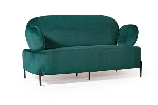 Диван Dandy двухместный, бархат зеленый 19