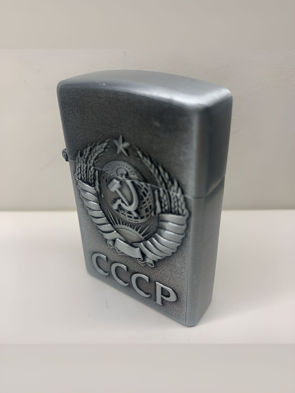 подарочная зажигалка газовая Герб СССР, бронзовый