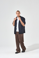 Брюки широкие, вельвет, цвет "тауп"