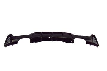 Диффузор заднего бампера глянцево - черный V.3 для BMW 4 F32 F33 F36 2013-2020 Coupe Cabrio Gran Coupe