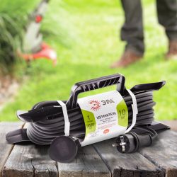 Удлинитель силовой ЭРА UFx-1e-3x1,5-10m-IP44(KG) на рамке с заземлением 1 розетка 10 м КГ 3х1,5мм2