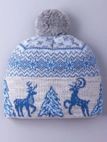 Шапка зимняя вязаная детская