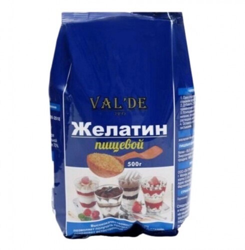 Желатин гранулированный Valde 500 гр