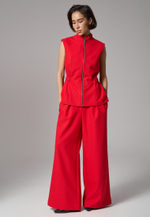 Жилет на молнии красный