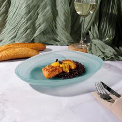 Салатник 800 мл 28*21 см h4,4 см овальный   матовое стекло P.L. Proff Cuisine [6]