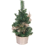 Елка декоративная «Сказочный блеск» 20 см, Шампань