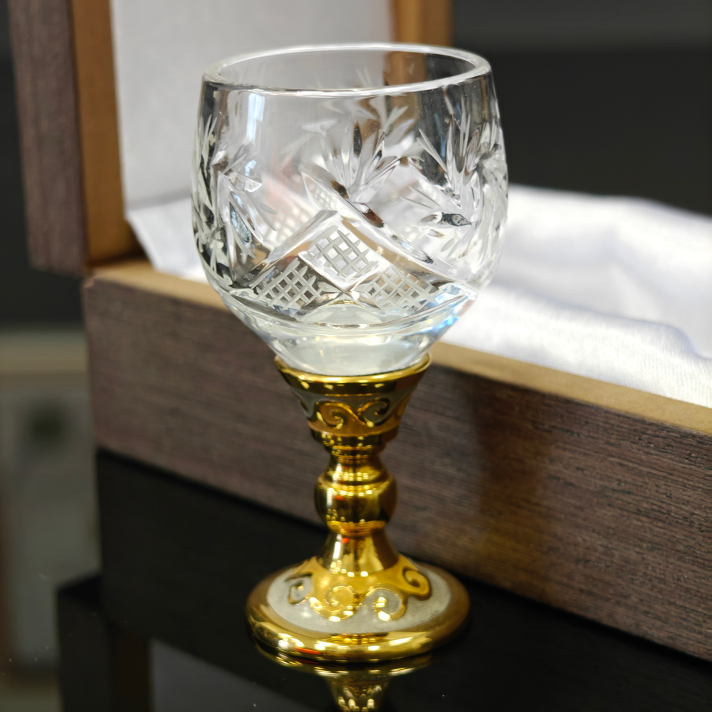 Рюмочка "Хрусталь" (Златоуст)в футляре