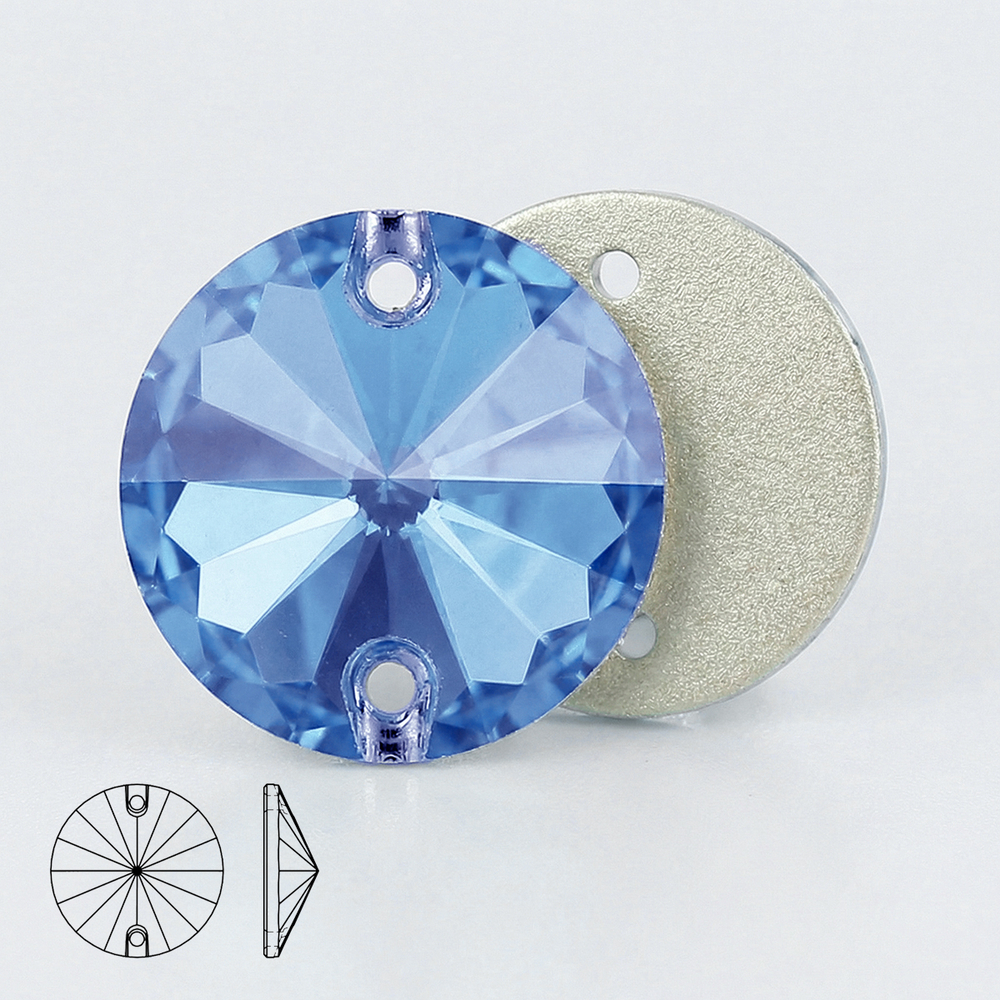 Стразы Rivoli Aquamarine