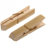 Прищепки бельевые Селфи бамбук (20шт) 7см