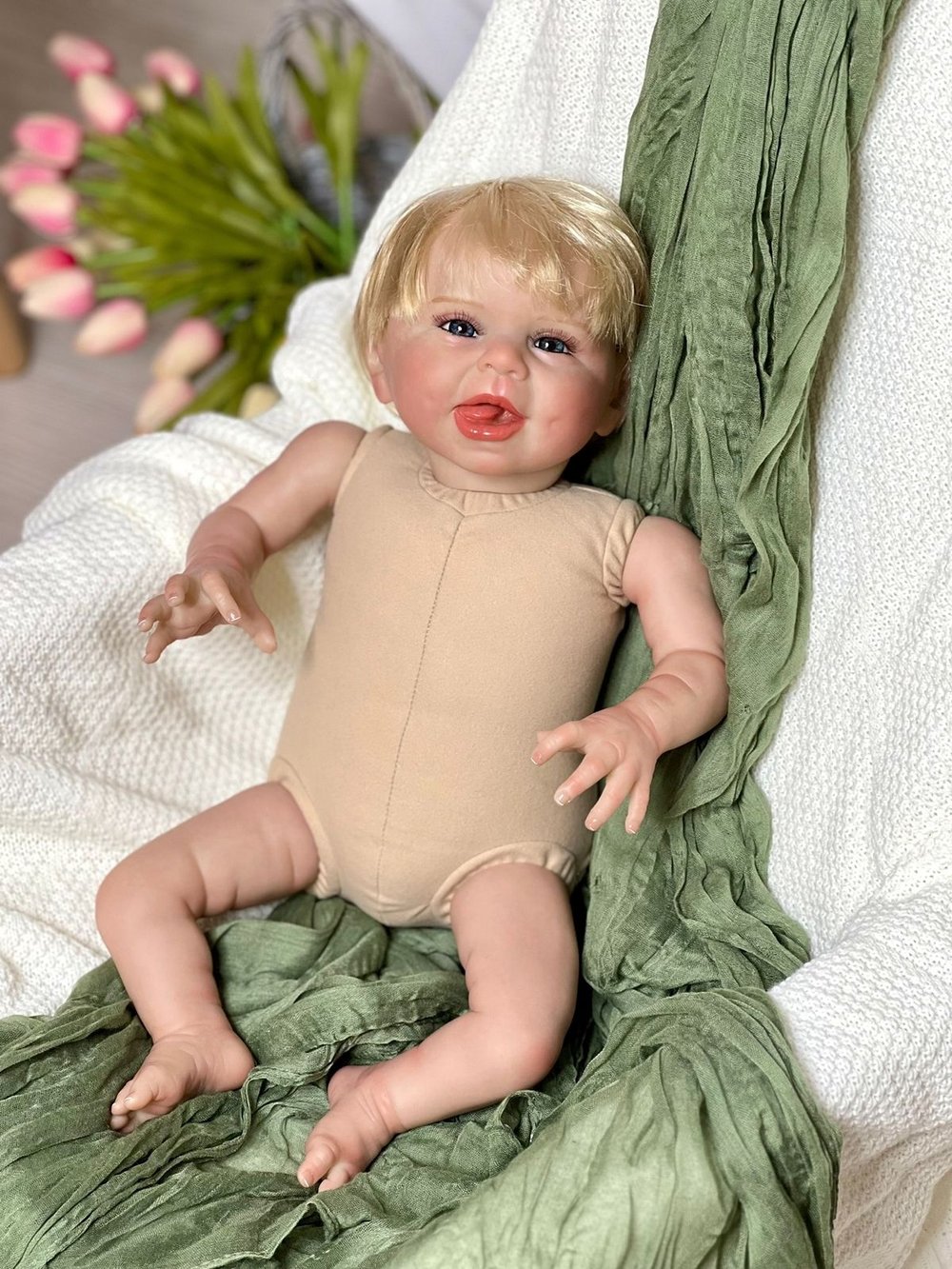Кукла Реборн мягконабивная 55см (FA-940)