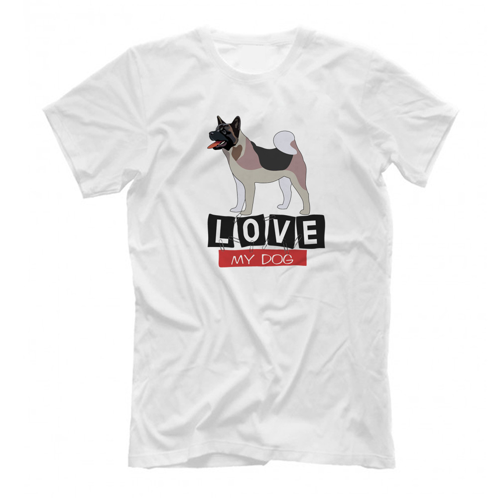 Футболка "Люблю свою Акиту"