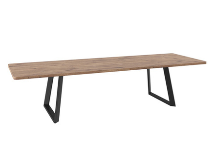 Стол Мебвилл Гранд 230, Дуб Веллингтон, Черный