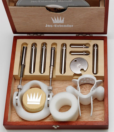 Устройство для увеличения пениса Jes-Extender Original (Цвет: серебристый)