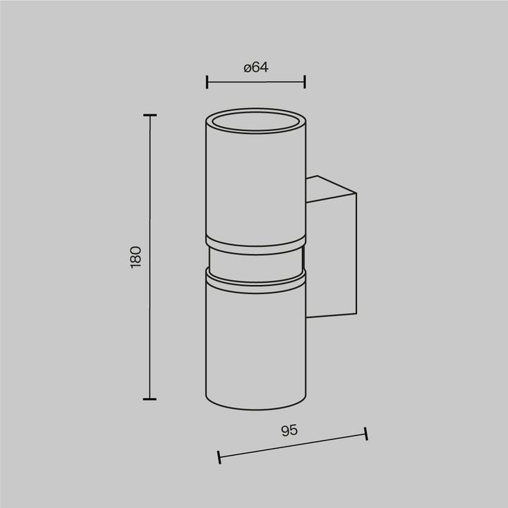 Уличный настенный светильник Maytoni Bowery O582WL-02BS