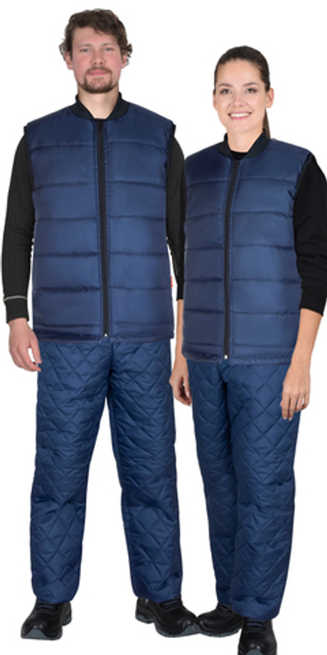 Жилет СИРИУС-МИШЛЕН утепленный, универсальный, тёмно-синий