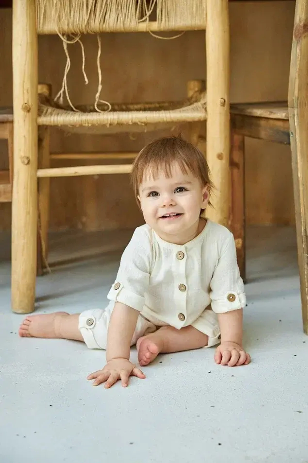 Песочник с патами Mimibaby Молочный