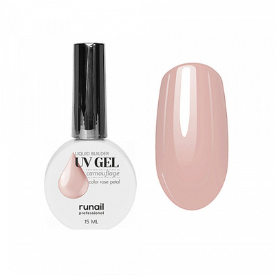 Жидкий УФ-гель RuNail Арт.5317 Нежный лепесток Объем 15 мл