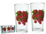 Набор стаканов "Красная смородина" 6шт 230мл (высокие)