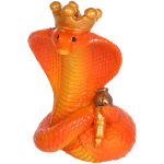 Фигурка новогодняя «Змейка в короне» 4*4*8 см, микс