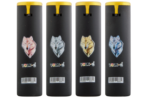 Зажигалки Турбо VOLK  (v-021) метал джет пламя,прорезиновая (25шт*40бл)