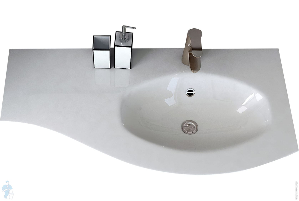 Мебель для ванной комнаты CEZARES RIALTO 104 см правосторонняя Blu petrolio 55172 + 55172=8