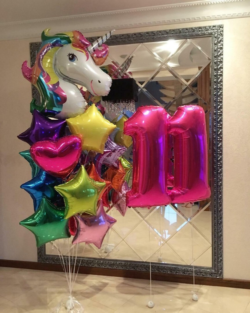 Композиция из шаров «Единорог»