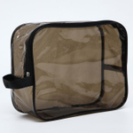 7048560 Сумка в роддом 20х25х10, цветной ПВХ, цвет черный