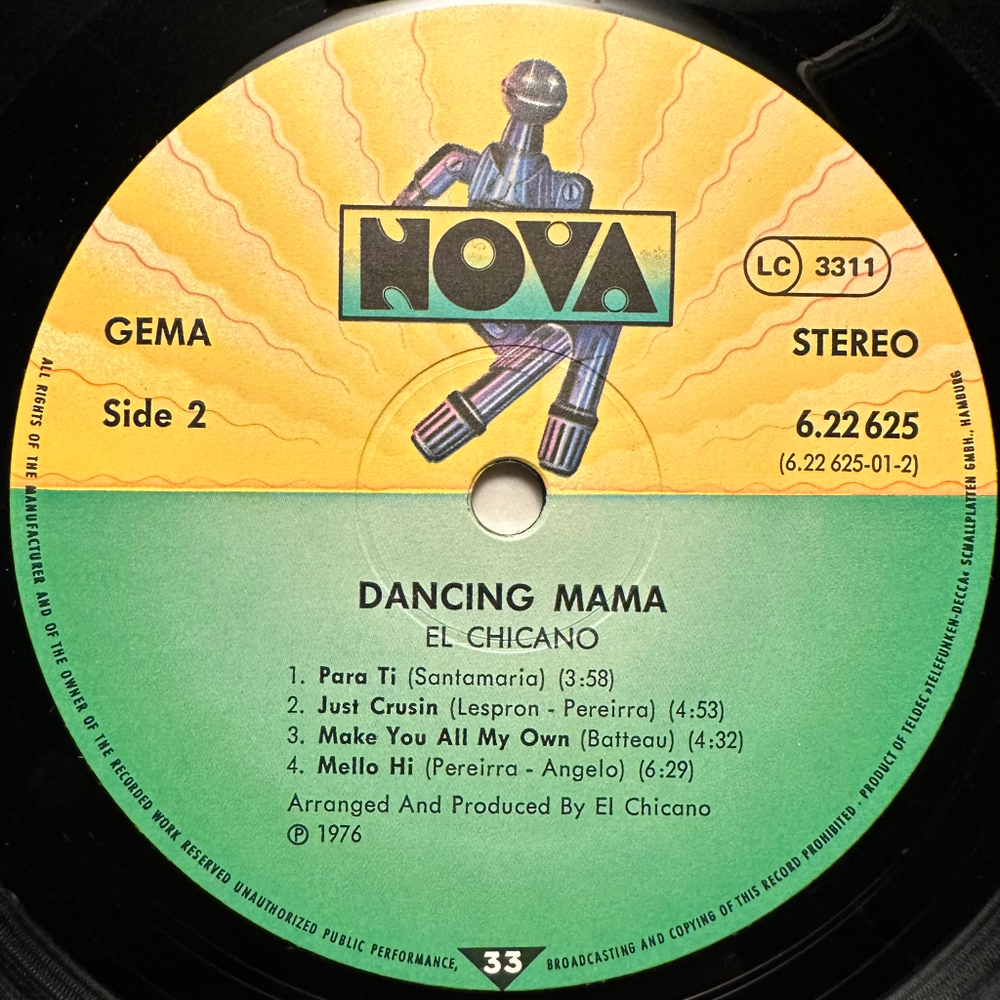 El Chicano - Dancing Mama (Германия 1976г.)