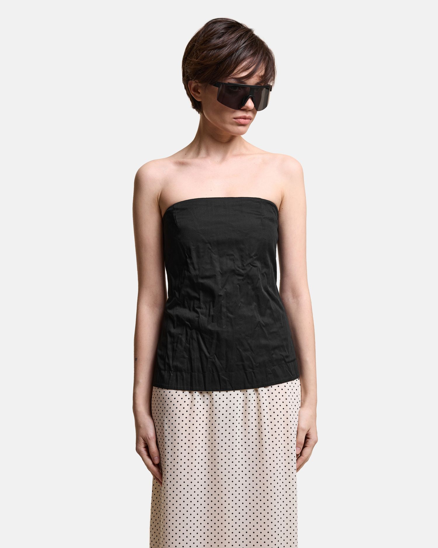 Топ на молнии из хлопка