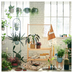 IKEA DAKSJUS  (ИКЕА ДАКСЙУС)  -  Подставка для цветочного горшка, бамбук, 21 см