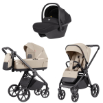 Коляска 3 в 1 Carrello Omega Plus CRL-6540 и автокресло Nova DK791 Black Line Solar Beige