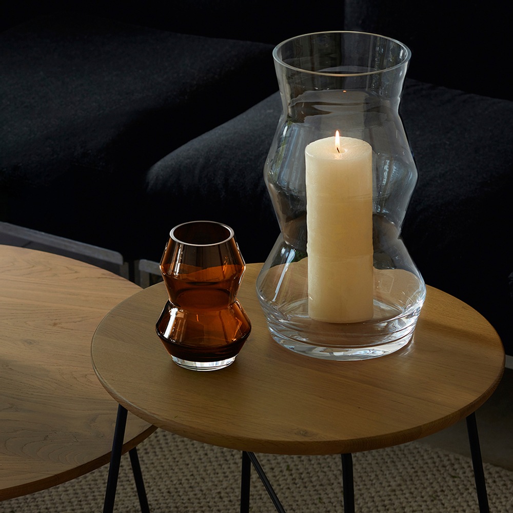 Ваза sculpt, 36 см, прозрачная