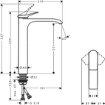 Смеситель для раковины Hansgrohe Vivenis 75042000 хром