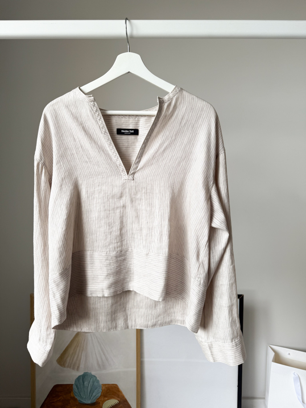 Льняная рубашка Massimo Dutti, XS