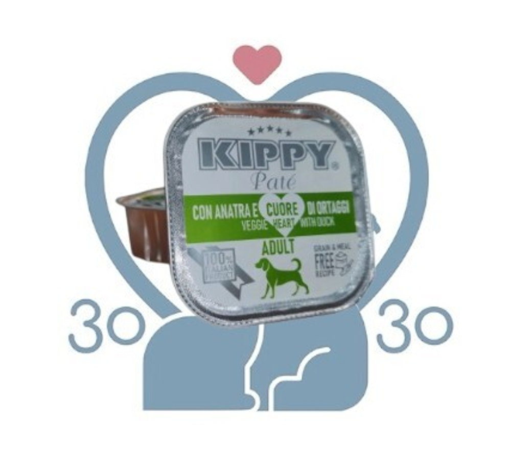 Консервы беззерновые (grain&meal free)Kippy д/с с уткой и овощами (паштет), 150 г, Италия