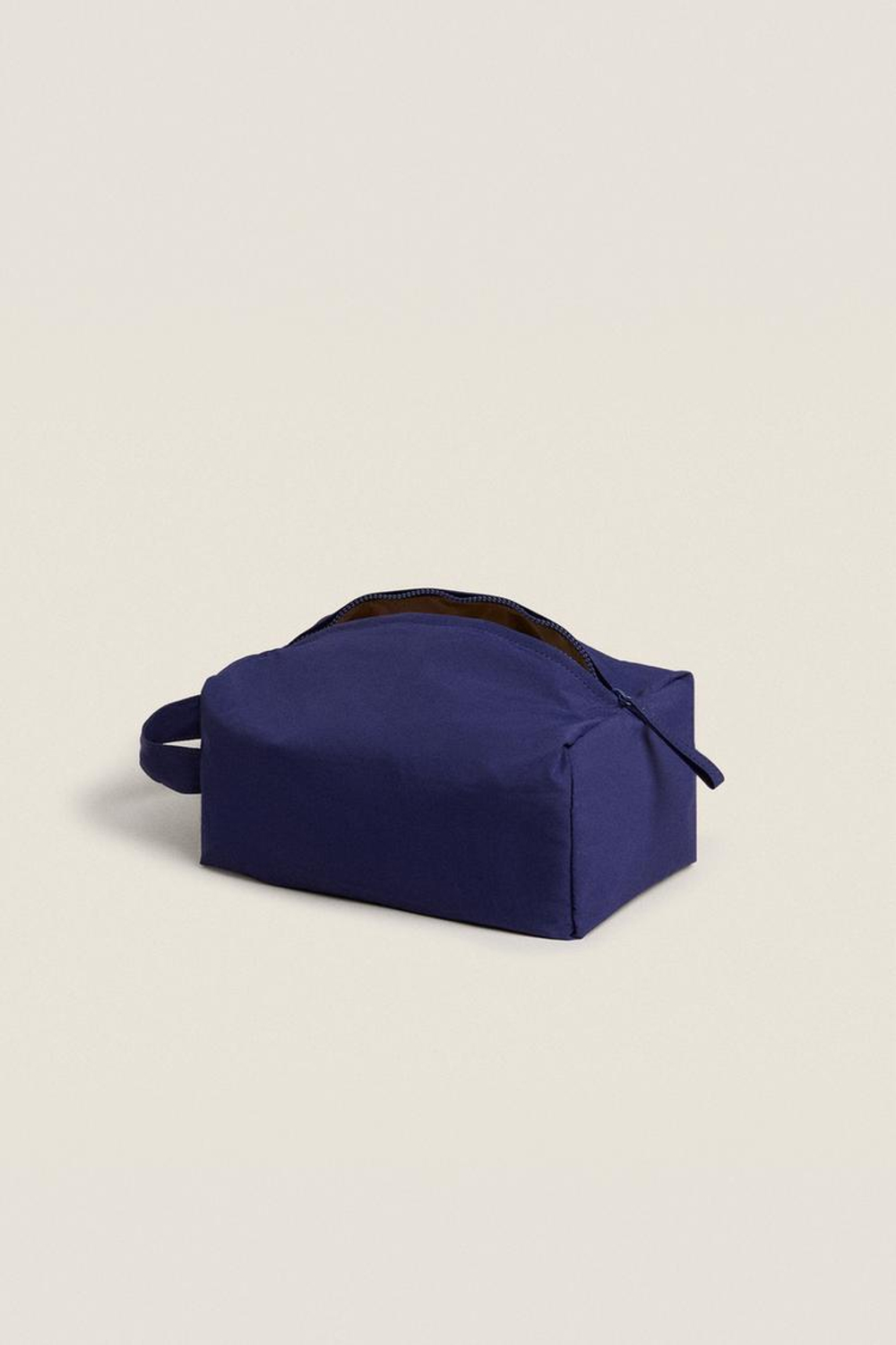 ZARA HOME БОЛЬШАЯ КОСМЕТИЧКА ИЗ ТЕХНИЧЕСКОЙ ТКАНИ, СИНИЙ