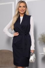 Костюм с юбкой Окси (темно-синий) К14337-8М LT Collection