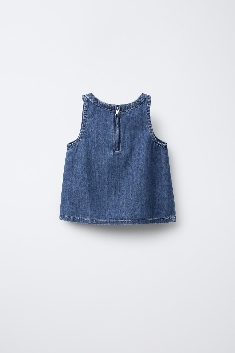 ZARA ТОП ИЗ ДЕНИМА, СИНИЙ