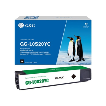 Картридж G&G, аналог HP 976YC (L0S20YC) для PageWide Pro 552/577, Managed P55250/P57750 черный (465мл)
