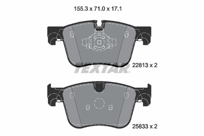TEXTAR - 2281301-TET - Brake Pad Set, disc brake