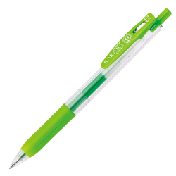 Ручка гелевая Zebra Sarasa Clip Neon Colors (неоново-зелёная 0,5 мм)