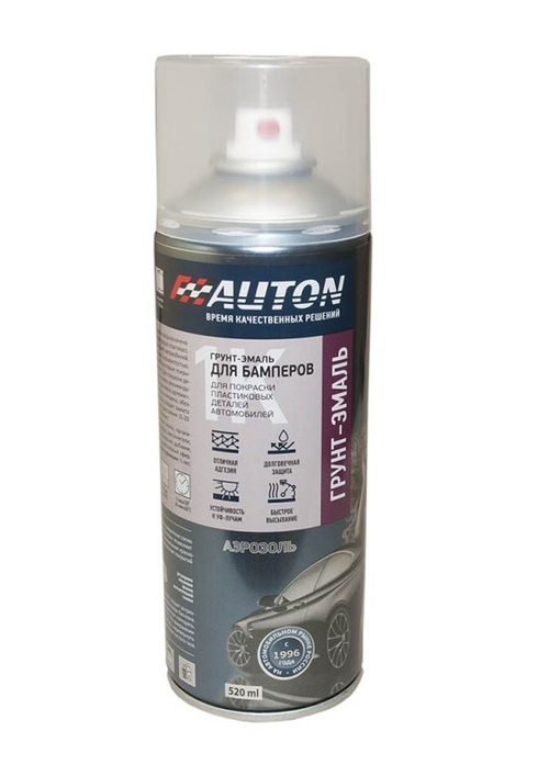 АВТОН  Грунт-эмаль для бамперов, ГРАФИТ, аэрозоль 520 мл
