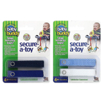 Baby Buddy, Secure-A-Toy, для детей от 4 месяцев, черный / темно-синий и голубой / белый, 4 ремешка