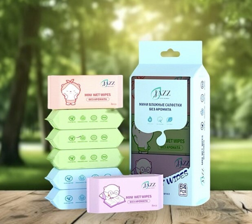 Jazz Влажные Салфетки Мини без запаха 48*8*8шт