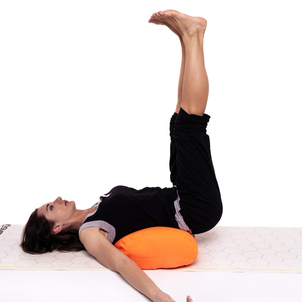 Болстер для йоги прямоугольный из гречихи 60 см