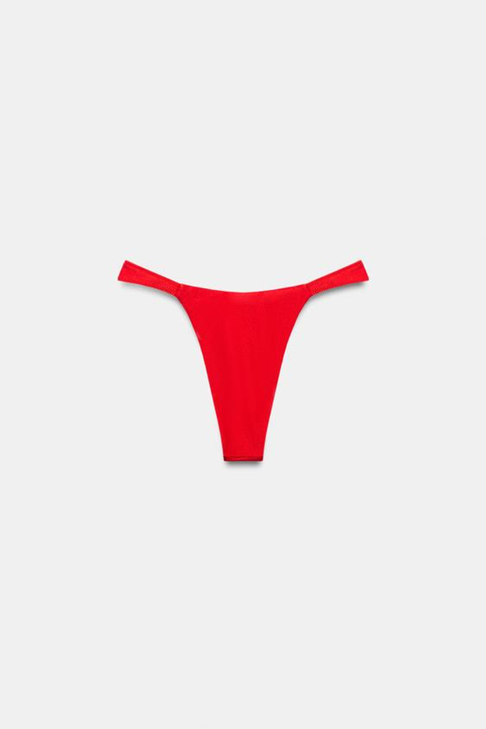 ZARA АТЛАСНЫЕ ПЛАВКИ-БИКИНИ, КРАСНЫЙ