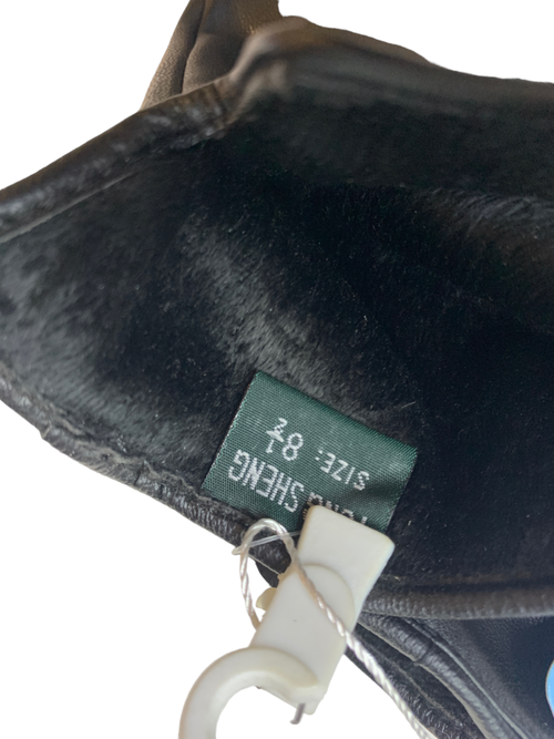 Yongsheng.Эко кожа. Подклад плюш-флис. Перчатки.Женские.10 шт в упаковке.